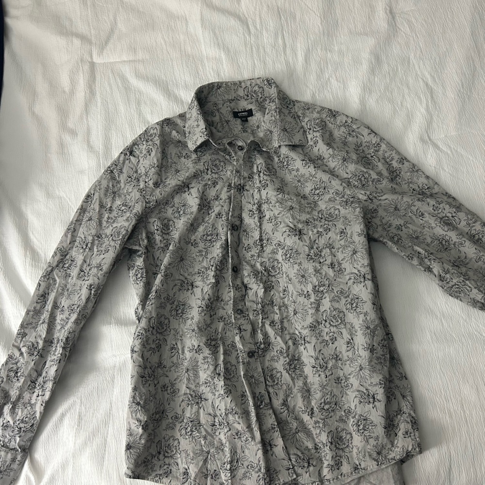 Express floral dress shirt